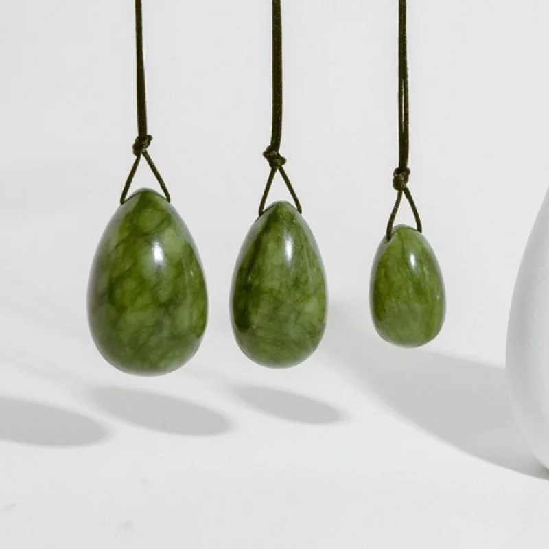 Natural Jade Yoni Egg Vaginal Muscles Tightening Ben Wa Ball Women Pelvic Floor Muscle Kegel Exercise Massage Eggs Natural Jade Yoni Egg Vaginal Muscles Tightening Ben Wa Ball Women Pelvic Floor Muscle Kegel Exercise Massage Eggs