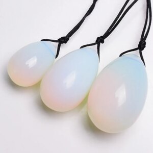 Dropshiping 3Pcs/Set Opal Yoni Egg Sphere Women Pelvic Floor Muscle Kegel Exercise Tightening Vaginal Ben Wa Ball Health Care