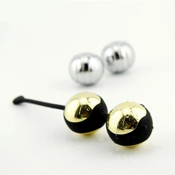 Women Metal Egg Kegel Exercise Vaginal Balls Yoni Egg 4pcs Ben Wa Ball Geisha Ball Tighten Pelvic Floor Muscles Exercise Massage