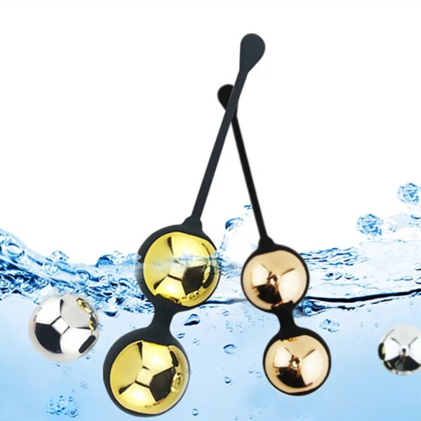 Women Metal Egg Kegel Exercise Vaginal Balls Yoni Egg 4pcs Ben Wa Ball Geisha Ball Tighten Pelvic Floor Muscles Exercise Massage
