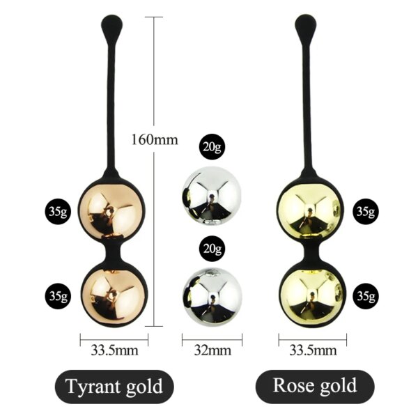 Women Metal Egg Kegel Exercise Vaginal Balls Yoni Egg 4pcs Ben Wa Ball Geisha Ball Tighten Pelvic Floor Muscles Exercise Massage