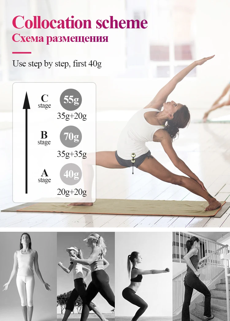 Women Metal Egg Kegel Exercise Vaginal Balls Yoni Egg 4pcs Ben Wa Ball Geisha Ball Tighten Pelvic Floor Muscles Exercise Massage