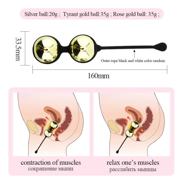 Women Metal Egg Kegel Exercise Vaginal Balls Yoni Egg 4pcs Ben Wa Ball Geisha Ball Tighten Pelvic Floor Muscles Exercise Massage