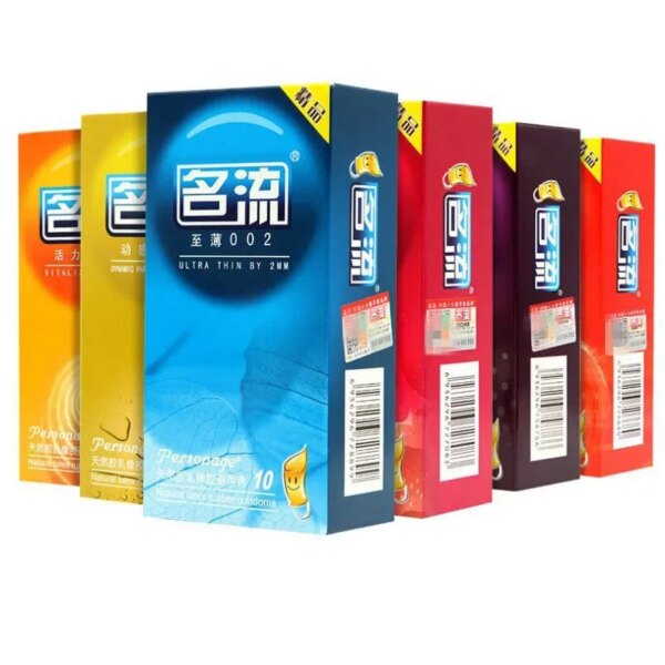 PERSONAGE 60PCS Condoms Ultra Thin Particle Spike Condom Spike Intimate Lubricated Adult Sex Product Contraception for Men