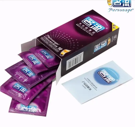 PERSONAGE 60PCS Condoms Ultra Thin Particle Spike Condom Spike Intimate Lubricated Adult Sex Product Contraception for Men
