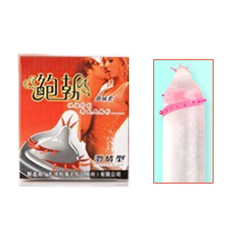Dotted Condoms for Men Adult Sex Toys Spike Ribbed G-spot Vaginal Stimulation Cock Condom Contraception Sensitive Penis Sleeves
