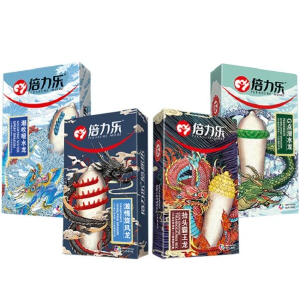 Dotted Condoms for Men Adult Sex Toys Spike Ribbed G-spot Vaginal Stimulation Cock Condom Contraception Sensitive Penis Sleeves