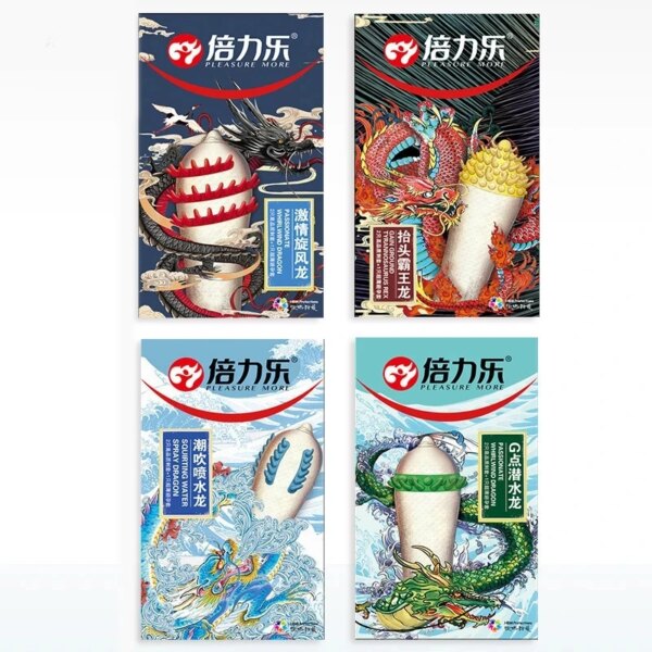 Dotted Condoms for Men Adult Sex Toys Spike Ribbed G-spot Vaginal Stimulation Cock Condom Contraception Sensitive Penis Sleeves