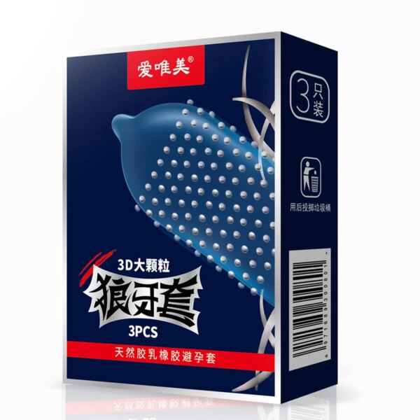 3D Large Particles Condoms Dotted Sex Toys Granular Stimulation Women G Spot Contracepation Sex Products for Men Penis Sleeve 18