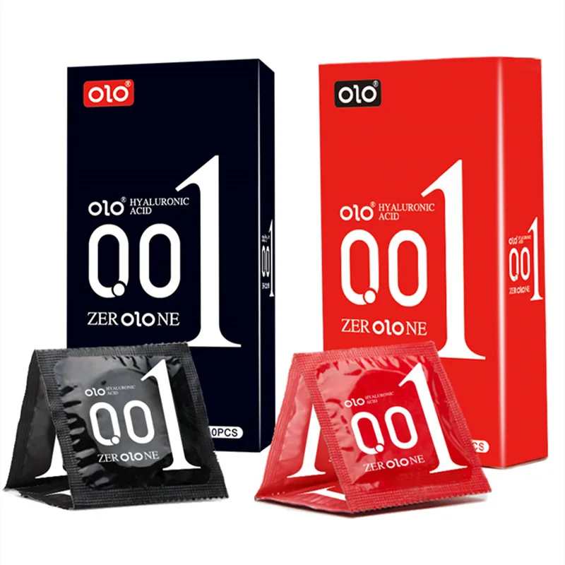 10pcs Ultra Thin Condoms Intimate Condone Super Lubricated Natural Latex Penis Sleeve Long Lasting Condom for Adult 18+ Sex Toys