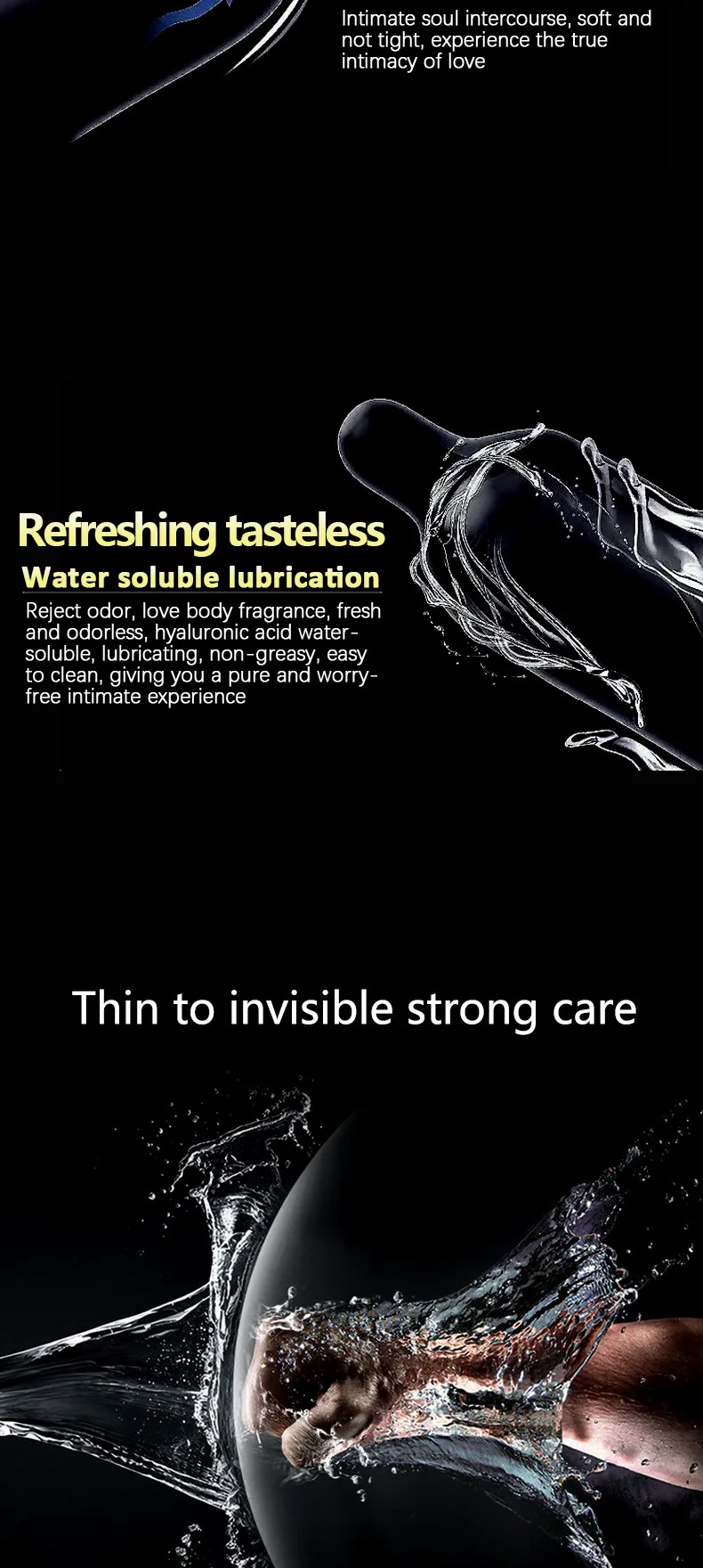 10pcs Ultra Thin Condoms Intimate Condone Super Lubricated Natural Latex Penis Sleeve Long Lasting Condom for Adult 18+ Sex Toys