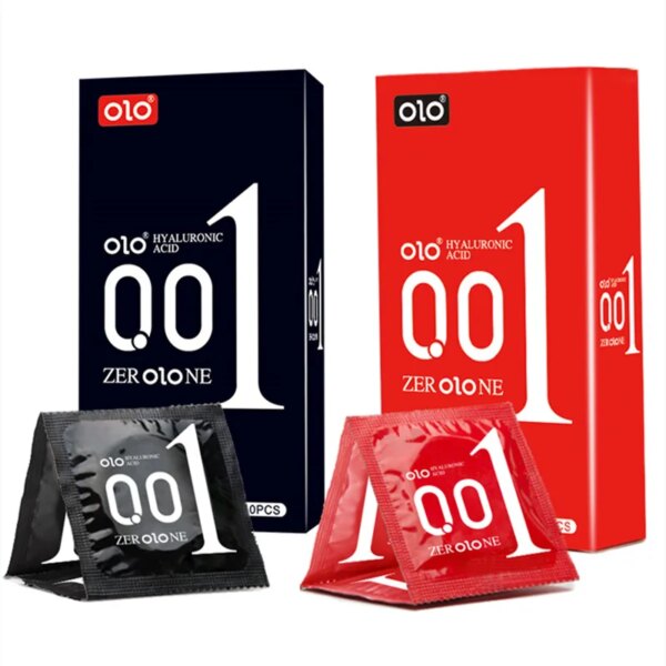 10pcs Ultra Thin Condoms Intimate Condone Super Lubricated Natural Latex Penis Sleeve Long Lasting Condom for Adult 18+ Sex Toys