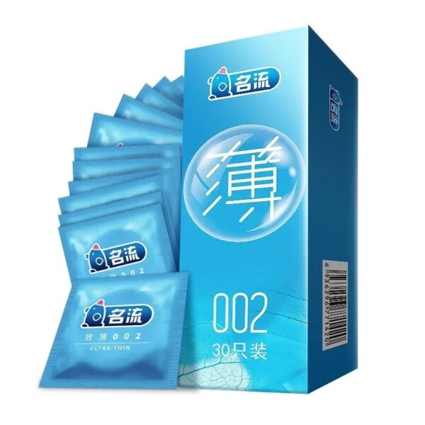 30/24 Pcs 4 Types Condoms Natural Latex Adult Safer Super Lubricated Ultra Thin Penis Sleeve Contraception for Men Sex Toys