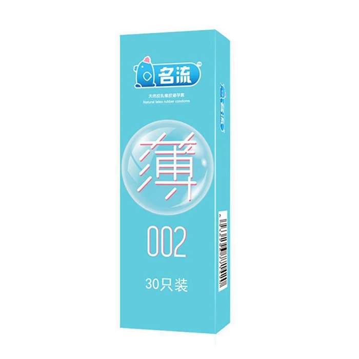 30/24 Pcs 4 Types Condoms Natural Latex Adult Safer Super Lubricated Ultra Thin Penis Sleeve Contraception for Men Sex Toys