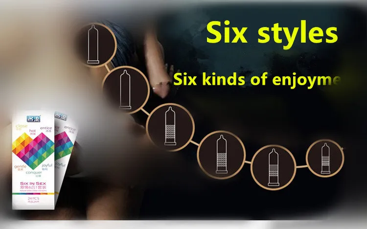 30/24 Pcs 4 Types Condoms Natural Latex Adult Safer Super Lubricated Ultra Thin Penis Sleeve Contraception for Men Sex Toys
