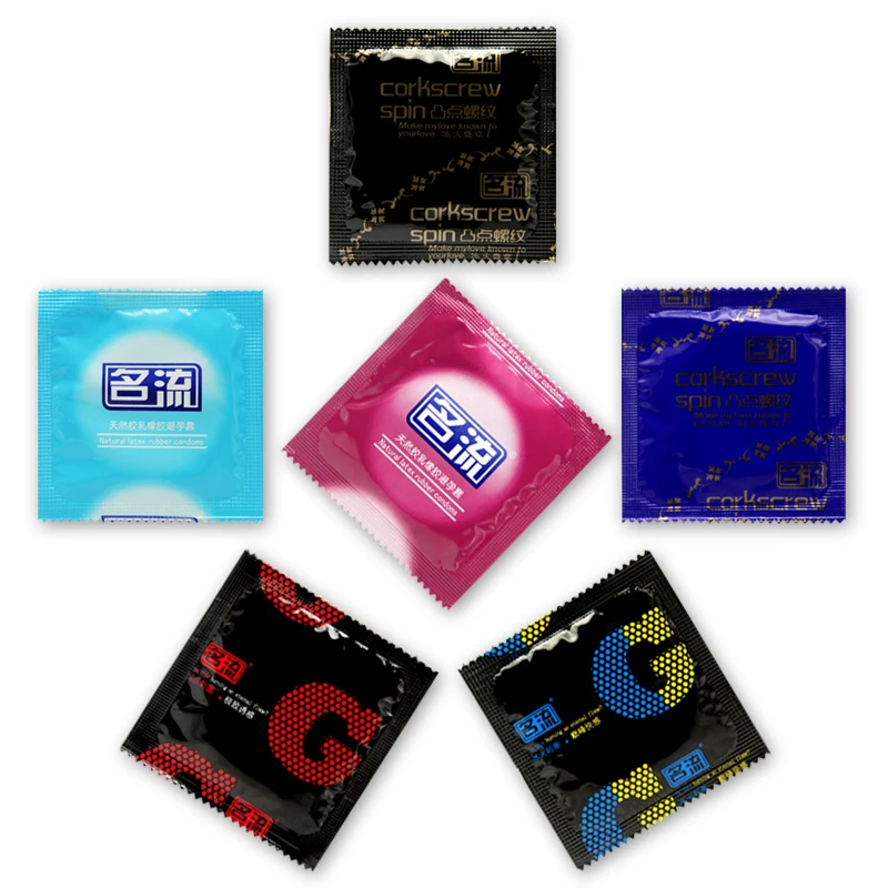 30/24 Pcs 4 Types Condoms Natural Latex Adult Safer Super Lubricated Ultra Thin Penis Sleeve Contraception for Men Sex Toys