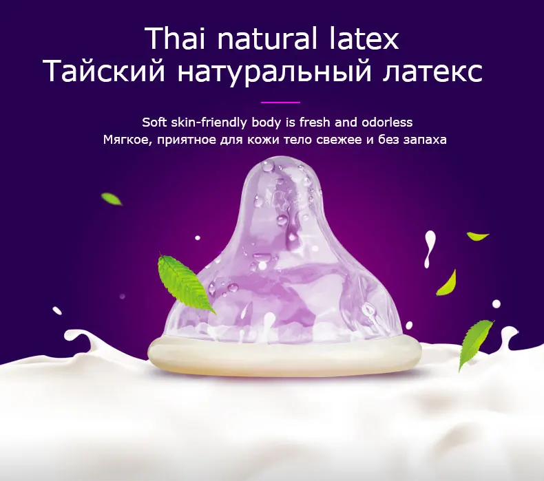 30/24 Pcs 4 Types Condoms Natural Latex Adult Safer Super Lubricated Ultra Thin Penis Sleeve Contraception for Men Sex Toys