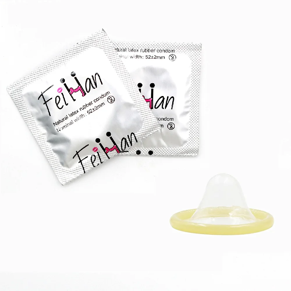 Smooth Natural Latex Condom Ultra Thin Condoms Sex Tools Penis Sleeve for Men Contraception Sex Product Condones 100/50/30/10Pcs
