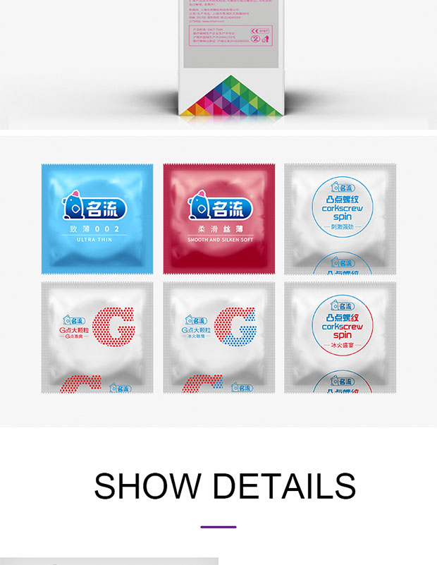 24/96PCS Ice Fire Condoms Sex Toys For Men Adult Penis Sleeve High Quality Six Kinds Condom Couple Contraception Sexy Supplies
