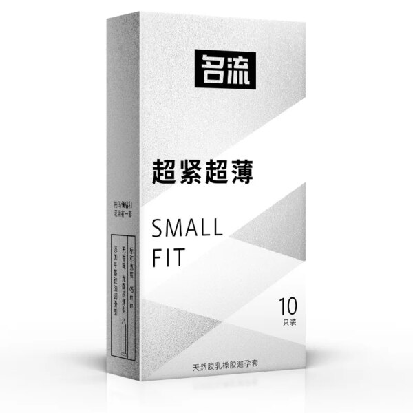 PERSONAGE 10 Pcs 45Mm Durable Reliable Latex Condoms Long-Lasting Small Ultra Lubricated Large Oil Condoms WIth Dot