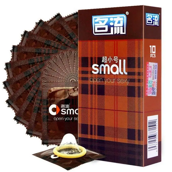 PERSONAGE 10 Pcs 45Mm Durable Reliable Latex Condoms Long-Lasting Small Ultra Lubricated Large Oil Condoms WIth Dot