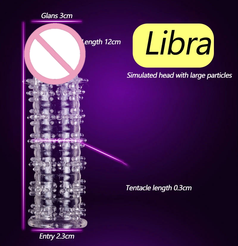 Spike Penis Sleeve Reusable Condoms Sex Toys for Men Delay Ejaculation Penis Sleeve Contraception Cock Ring Extender 남성전용기구