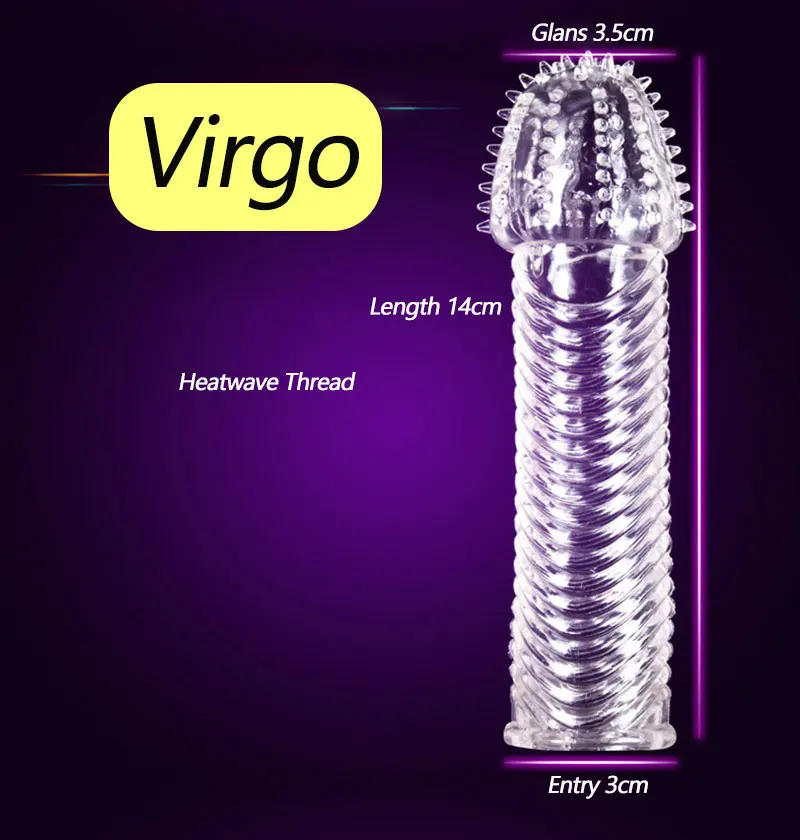 Spike Penis Sleeve Reusable Condoms Sex Toys for Men Delay Ejaculation Penis Sleeve Contraception Cock Ring Extender 남성전용기구
