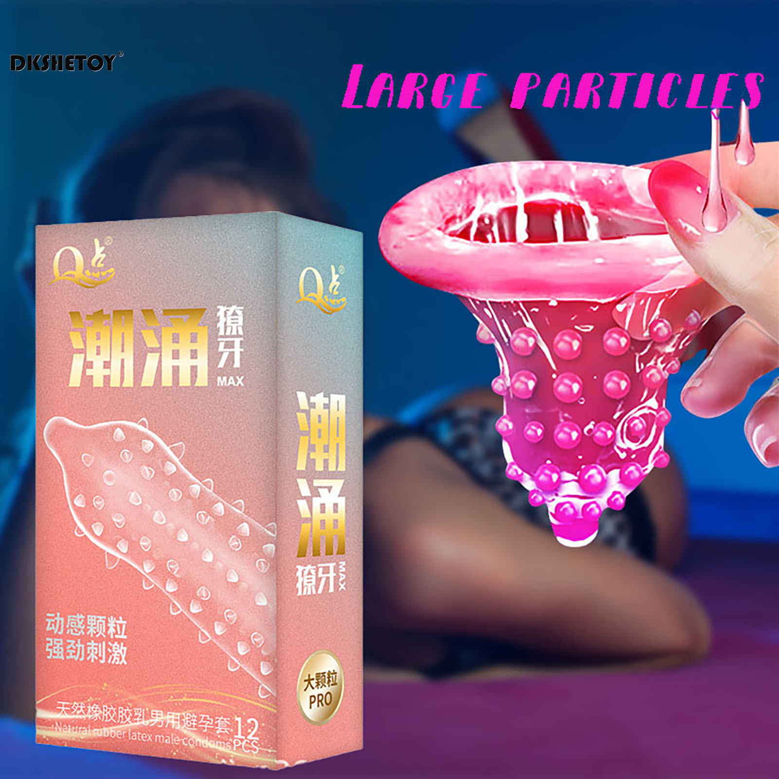 12PCS G Spot Condom sex toys for men delay ejaculation Big Dots dotted penis sleeve Natural latex Pleasure Condom adults 18+