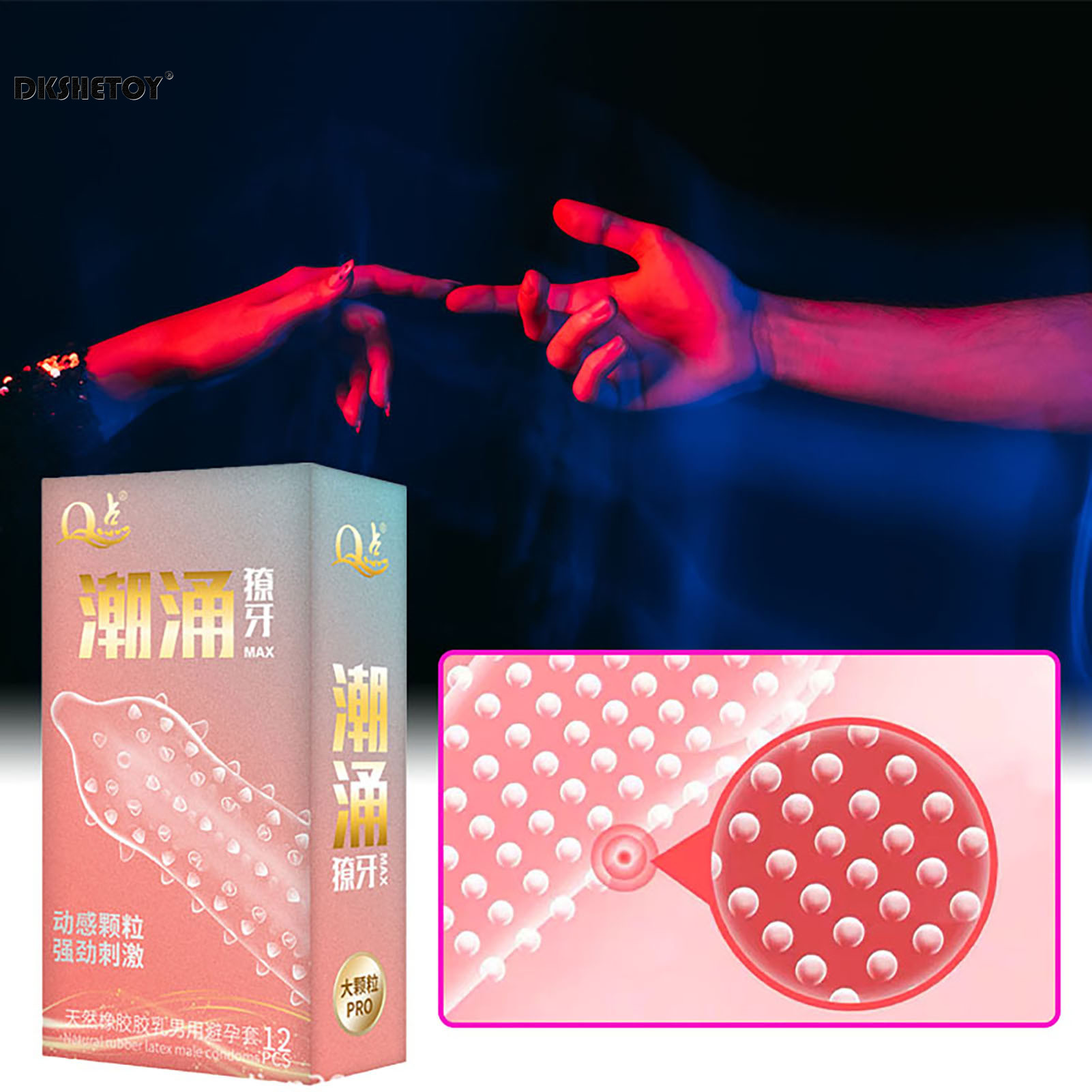 12PCS G Spot Condom sex toys for men delay ejaculation Big Dots dotted penis sleeve Natural latex Pleasure Condom adults 18+