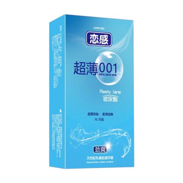 Ultra Thin Condoms Long-lasting For Men Sex Ejaculation Delay Latex Condom Hyaluronic Acid 0.01 Penis Sleeve For Adults Sex Love
