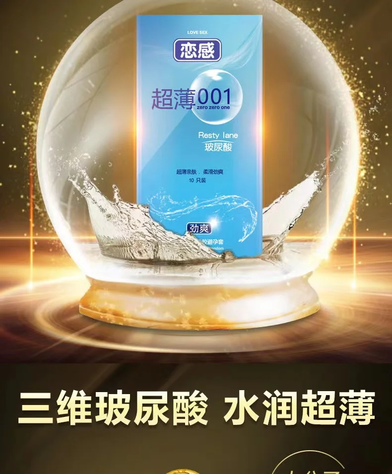 Ultra Thin Condoms Long-lasting For Men Sex Ejaculation Delay Latex Condom Hyaluronic Acid 0.01 Penis Sleeve For Adults Sex Love