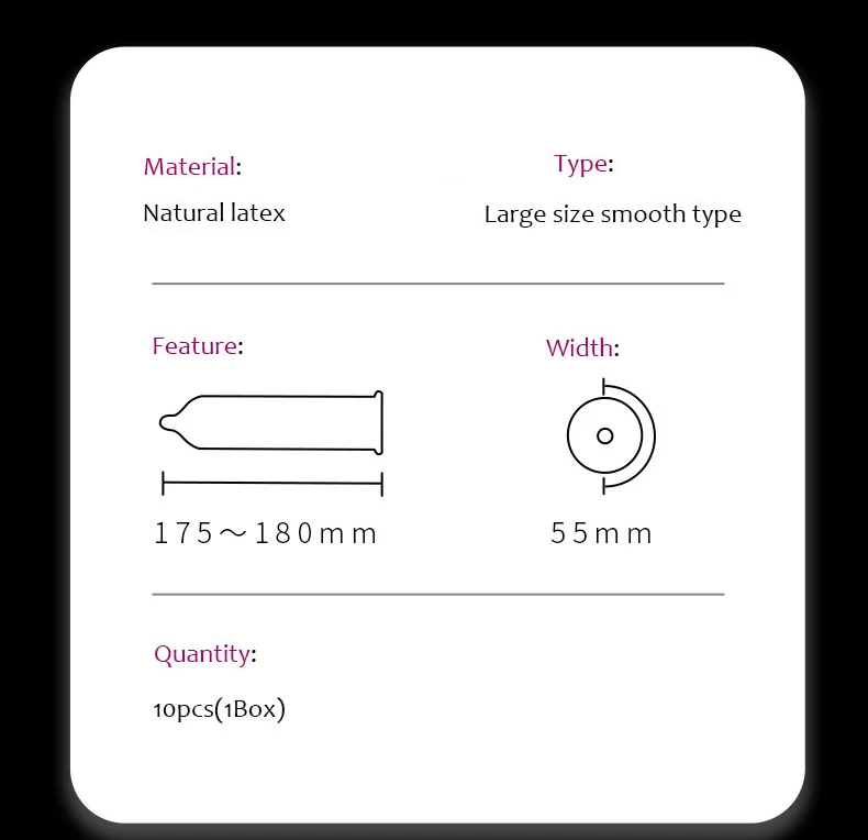 PERSONAGE 55mm Condoms 30/20 Pcs Large Plus Size Big Condones Big Penis Sleeve Natural Latex Contraception Adult Sex Toys PERSONAGE 55mm Condoms 30/20 Pcs Large Plus Size Big Condones Big Penis Sleeve Natural Latex Contraception Adult Sex Toys