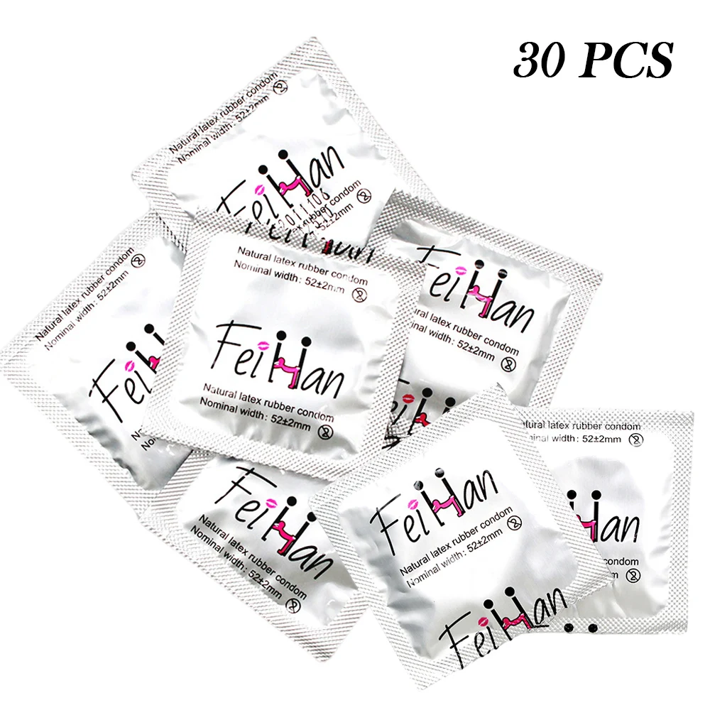 Hyaluronic Acid Condom Smooth Natural Latex Cock Penis Sleeve Ultra Thin Sensitively Natural Feel Sex Toys for Couples Sexshop