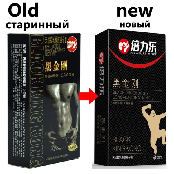 Black Condoms for Men Delay Ejaculation Latex Penis Sleeve Long Lasting Vaginal Condoms Adults Sexulaes Toys Safer Contraception