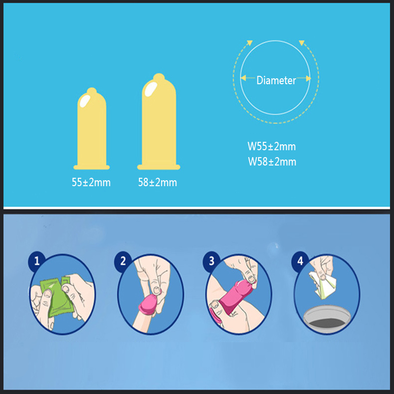 Large Size Condoms 10PCS Big XXXL Sex Toys Safe Sex Life Contraception Supplies for Men Big Penis Cock Sleeves Ultrathin Smooth