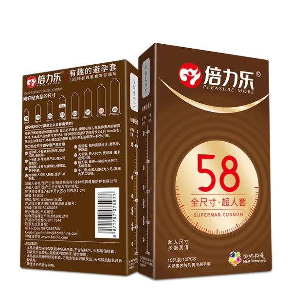 Large Size Condoms 10PCS Big XXXL Sex Toys Safe Sex Life Contraception Supplies for Men Big Penis Cock Sleeves Ultrathin Smooth