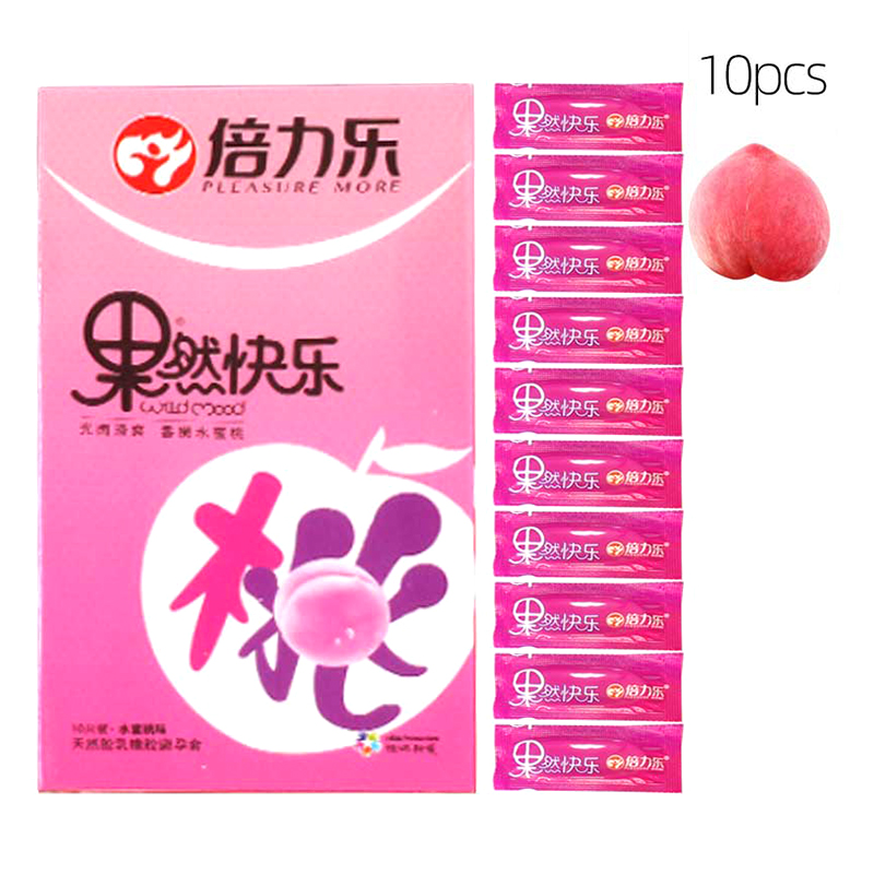 Fruit Flavor Condoms Extra Lubricated Contracepation Ultrathin Invisible Cock Penis Sleeve Sex Goods for Men 18+ Sex Life
