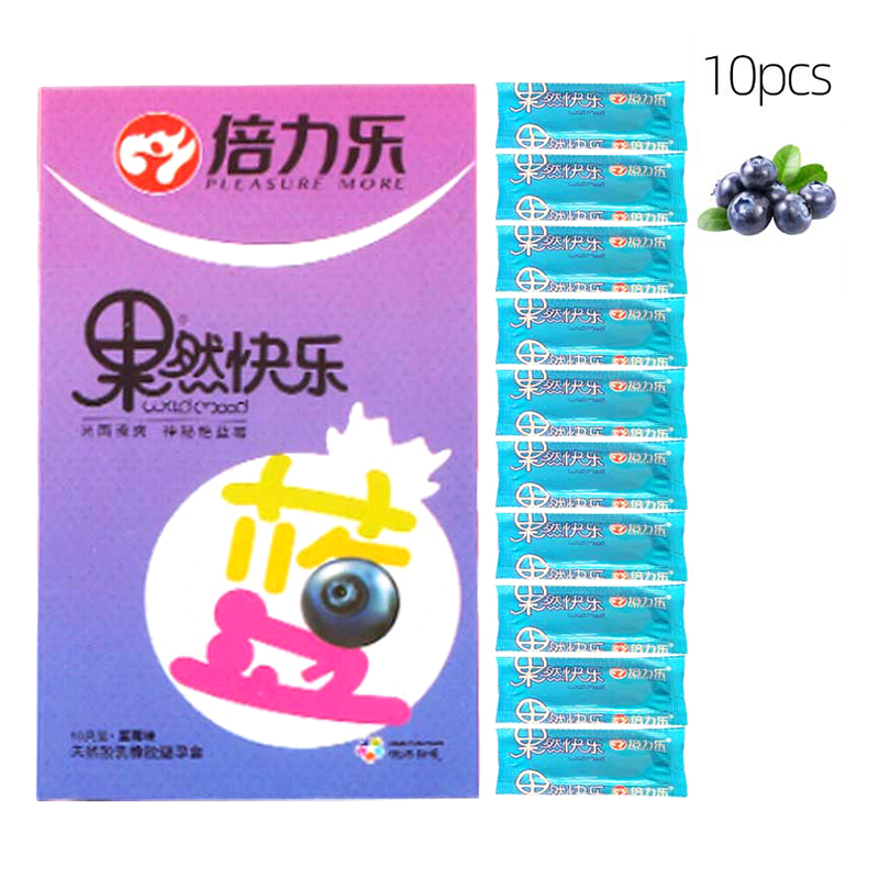 Fruit Flavor Condoms Extra Lubricated Contracepation Ultrathin Invisible Cock Penis Sleeve Sex Goods for Men 18+ Sex Life