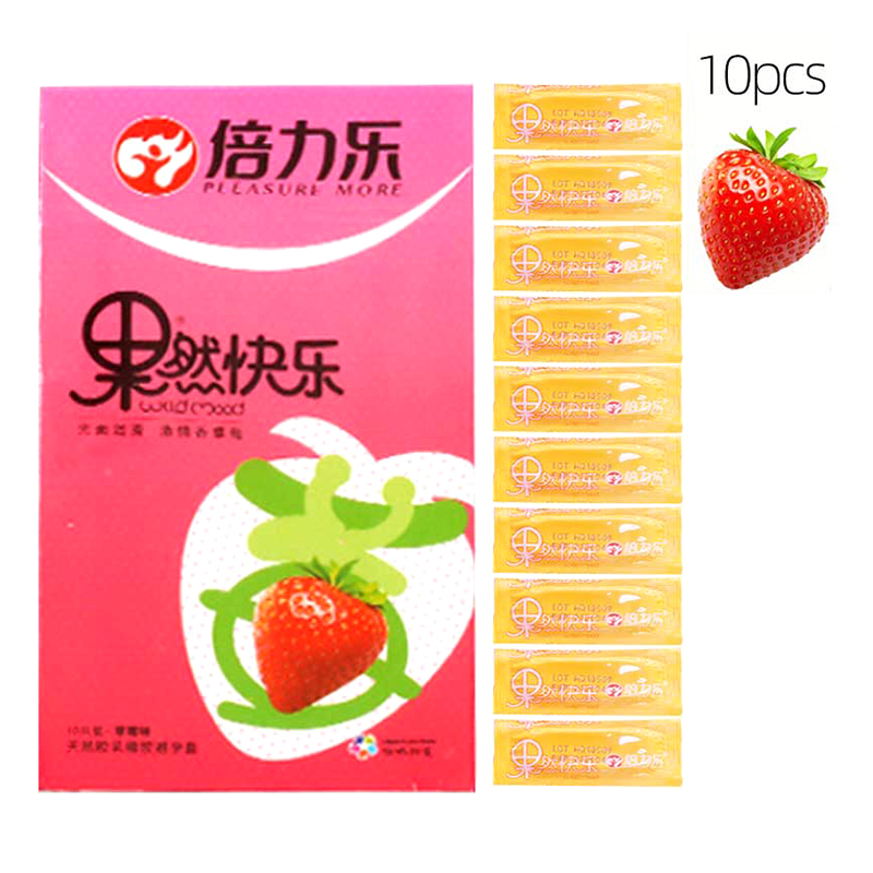 Fruit Flavor Condoms Extra Lubricated Contracepation Ultrathin Invisible Cock Penis Sleeve Sex Goods for Men 18+ Sex Life