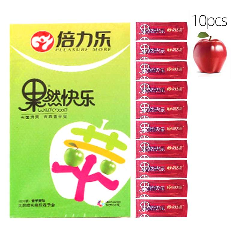 Fruit Flavor Condoms Extra Lubricated Contracepation Ultrathin Invisible Cock Penis Sleeve Sex Goods for Men 18+ Sex Life