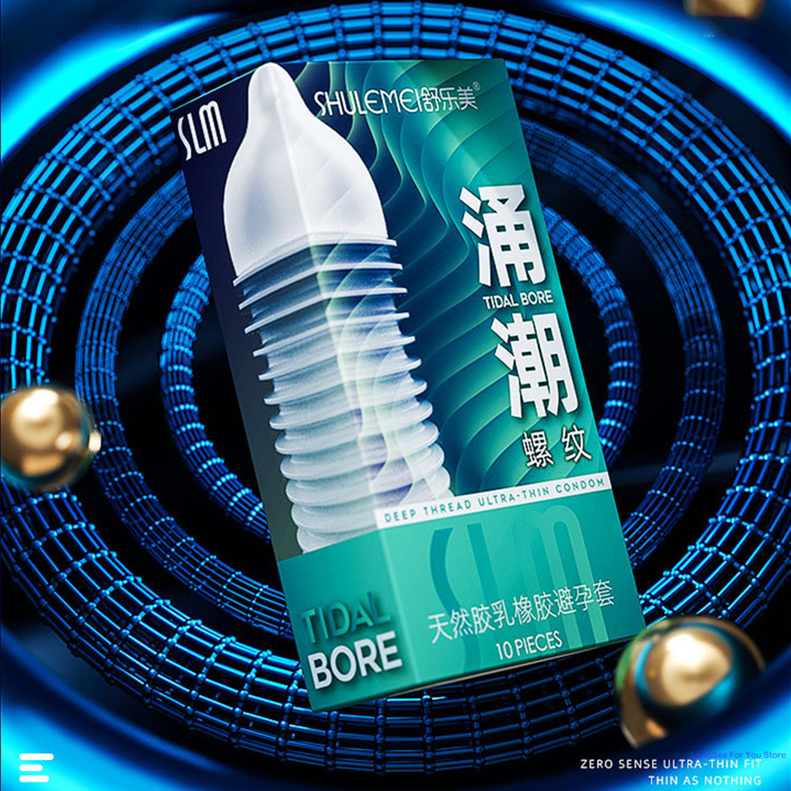 10pcs Threaded Condom High Sensitive Penis Sleeves Sex Toys For Men Adult Dotted Stimulation Condoms Contraception Sex Supplies