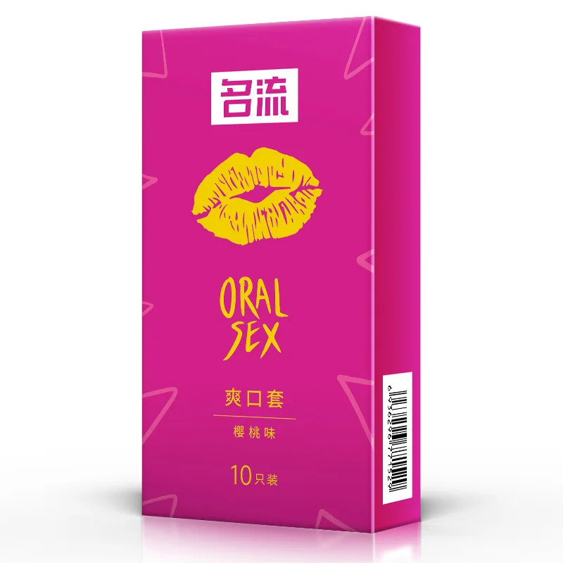 Cherry Flavor Oral Sex Condoms Adult Sex Toys For Men Ultra Thin Lubricated Condoms Mouth Sleeves Safety Sex Products Shop 성인용품