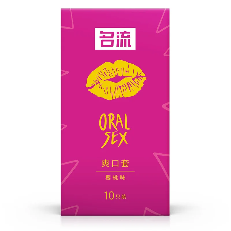 Cherry Flavor Oral Sex Condoms Adult Sex Toys For Men Ultra Thin Lubricated Condoms Mouth Sleeves Safety Sex Products Shop 성인용품