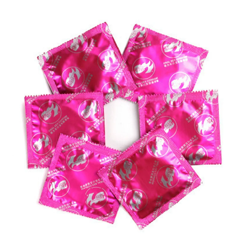 Cherry Flavor Oral Sex Condoms Adult Sex Toys For Men Ultra Thin Lubricated Condoms Mouth Sleeves Safety Sex Products Shop 성인용품