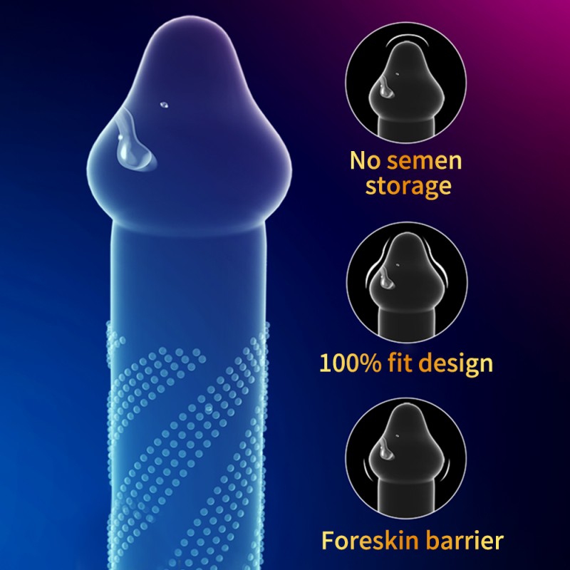 G-spot Condoms For Big Glans Sex Toys Spike Condoms For Men No Teat End 360 Degree Ridded Penis Sleeve Cock Sleeve Sex Shop G-spot Condoms For Big Glans Sex Toys Spike Condoms For Men No Teat End 360 Degree Ridded Penis Sleeve Cock Sleeve Sex Shop