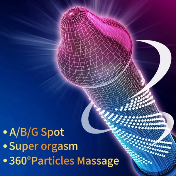 G-spot Condoms For Big Glans Sex Toys Spike Condoms For Men No Teat End 360 Degree Ridded Penis Sleeve Cock Sleeve Sex Shop