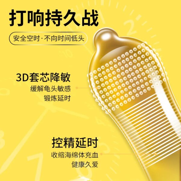 10PCS Nature Latex Condom Super Lubrication Large Particles G-spot Sex Delay Condom Sensitive Condoms for Men Adults Sex Toy