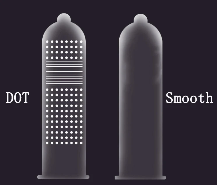 200/100/30pcs Thin Dotted Condoms Smooth G Spot Intimate Erotic 54mm Penis Product Delay Large Sex Toy Safer Adult Contraception