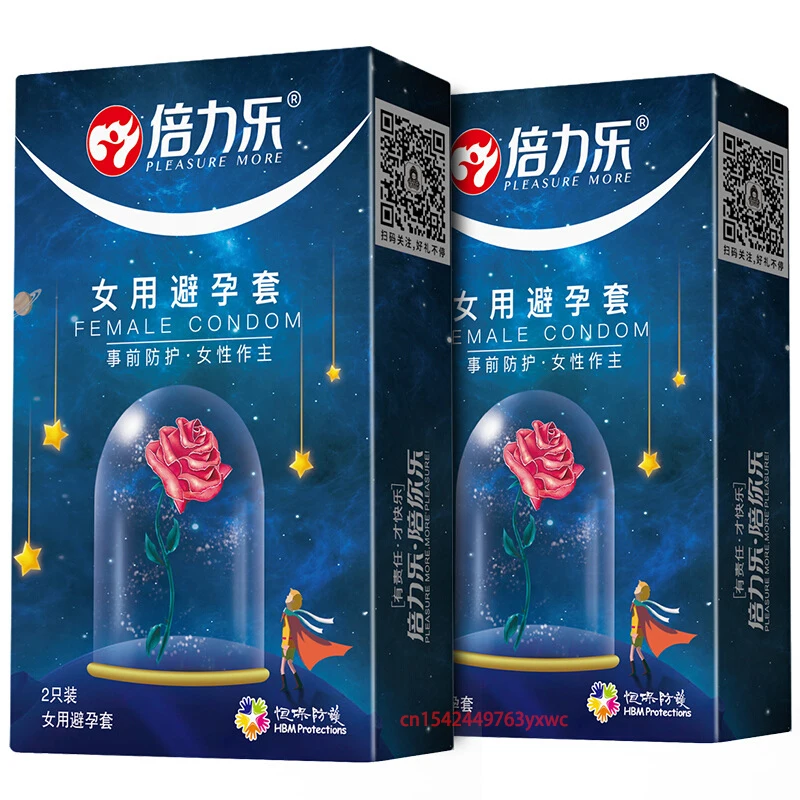 2PCS Female Condoms For Women Wearing Orgasm Latex Rubber women's condoms Male Penis Cock Sleeve Contraceptives For Adults 18+ 2PCS Female Condoms For Women Wearing Orgasm Latex Rubber women's condoms Male Penis Cock Sleeve Contraceptives For Adults 18+