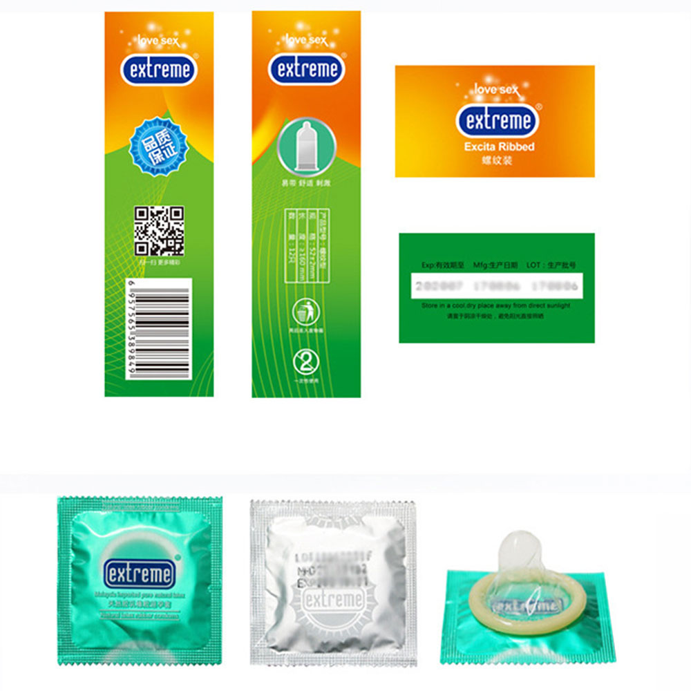 Ultrathin Condoms with Spikes Sleeves for Penis Adult Exciting Mix of Sensation Stimulation Sex Toys for Honeymoon Wedding